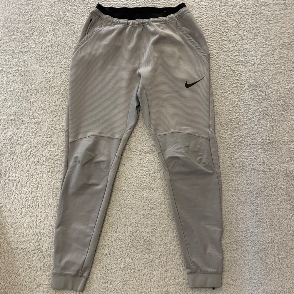 Nike Pro Dri-Fit Dry Tapered Training Pants Mens Small Gray Jogger BV5515-073 - Picture 8 of 16